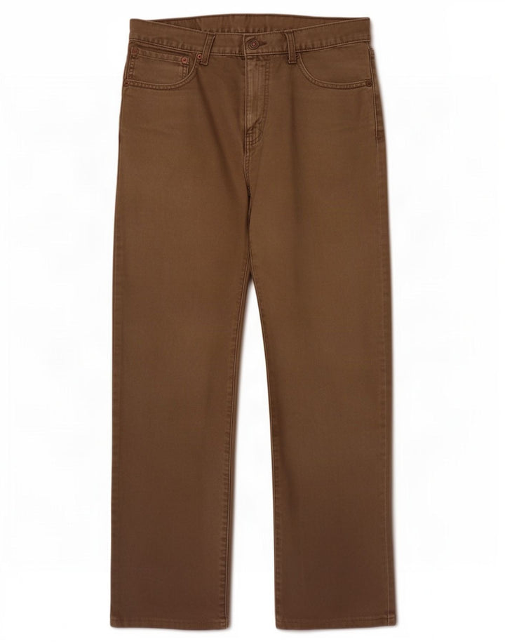 Levi's Mens 751 Straight Jeans W32 L30 Brown Cotton