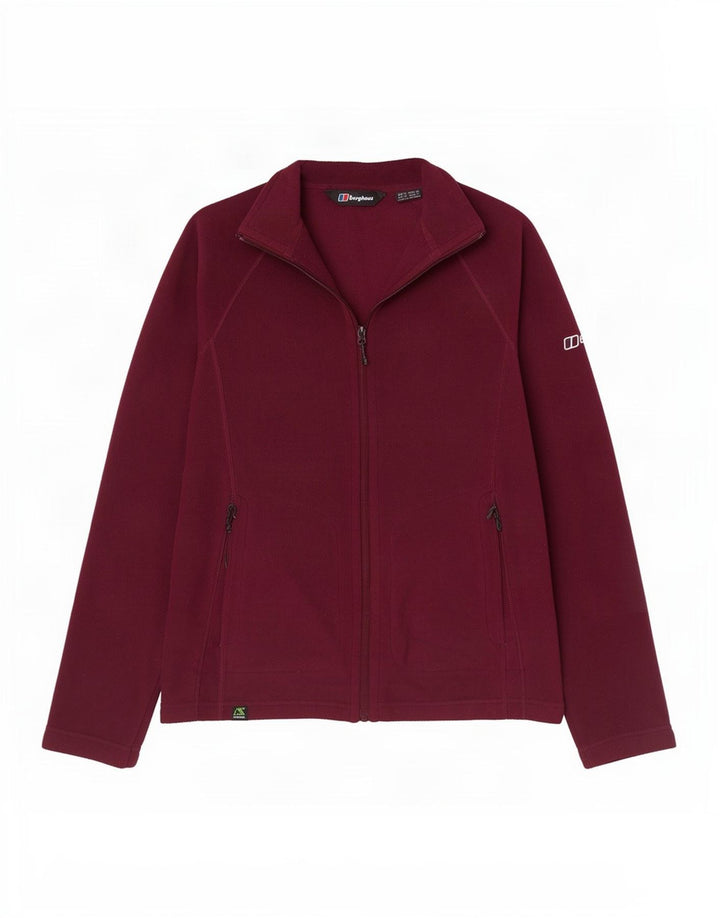 Berghaus Womens Fleece Jacket UK 12 Medium Burgundy Polyester