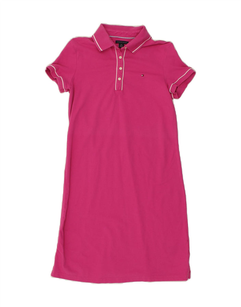 TOMMY HILFIGER Womens Polo Dress UK 10 Small Pink Cotton Vintage Tommy Hilfiger and Second-Hand Tommy Hilfiger from Messina Hembry 