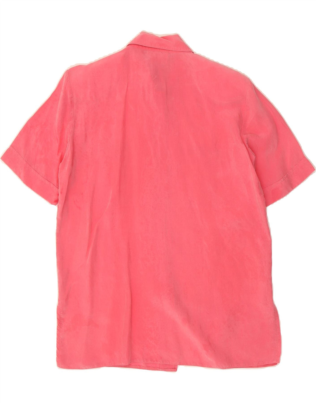 EUGEN KLEIN Womens Oversized Short Sleeve Shirt Blouse UK 10 Small Pink Vintage Eugen Klein and Second-Hand Eugen Klein from Messina Hembry 