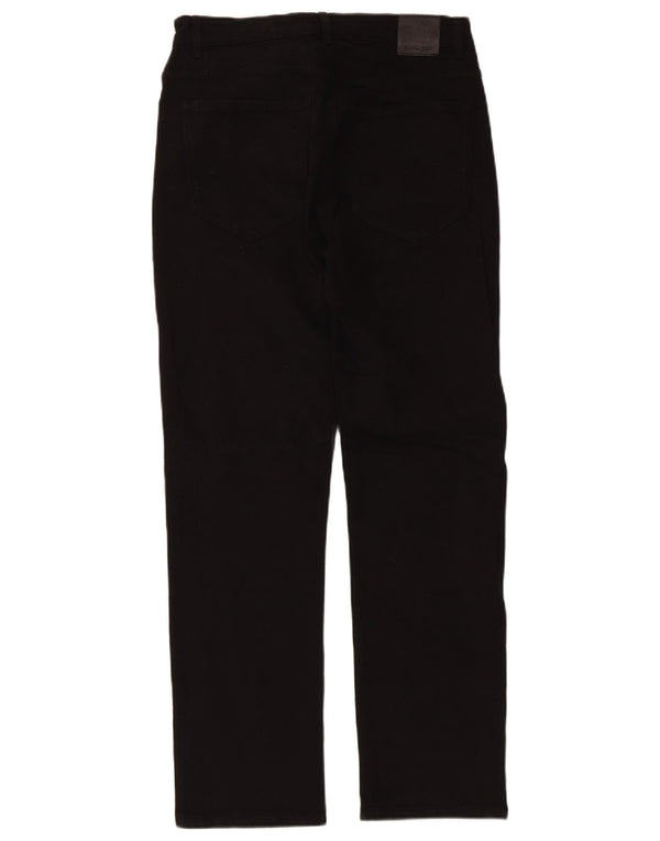Massimo Dutti Womens Straight Jeans EU 38 Small W28 L27 Black Cotton