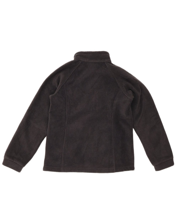 COLUMBIA Boys Fleece Jacket 14-15 Years Large Black Polyester