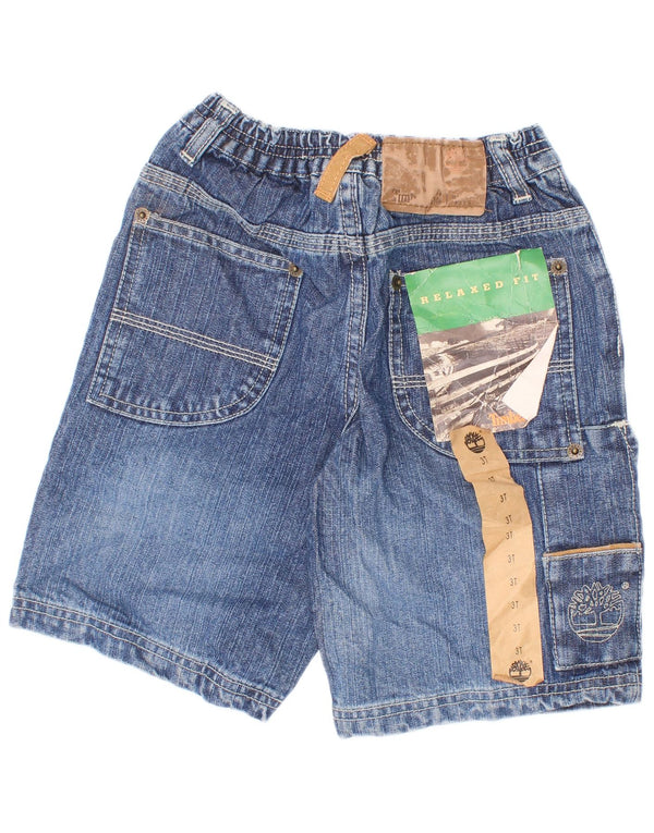 Timberland Boys Cargo Denim Shorts 2-3 Years W22 Blue Cotton