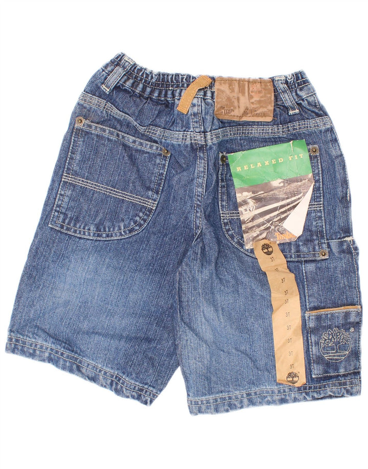 Timberland Boys Cargo Denim Shorts 2-3 Years W22 Blue Cotton