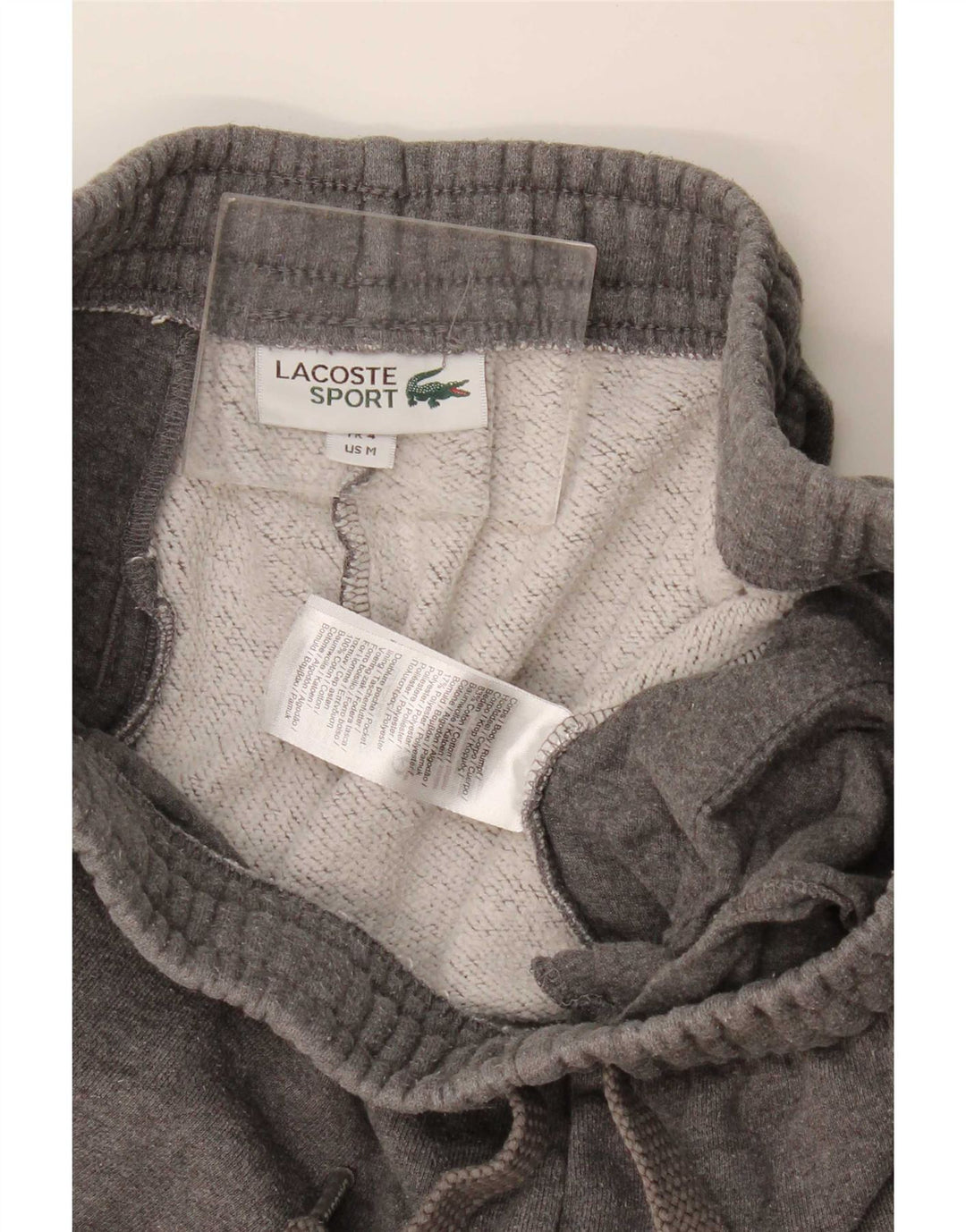 Lacoste Mens Sport Shorts Size 4 Medium Grey Flecked Cotton