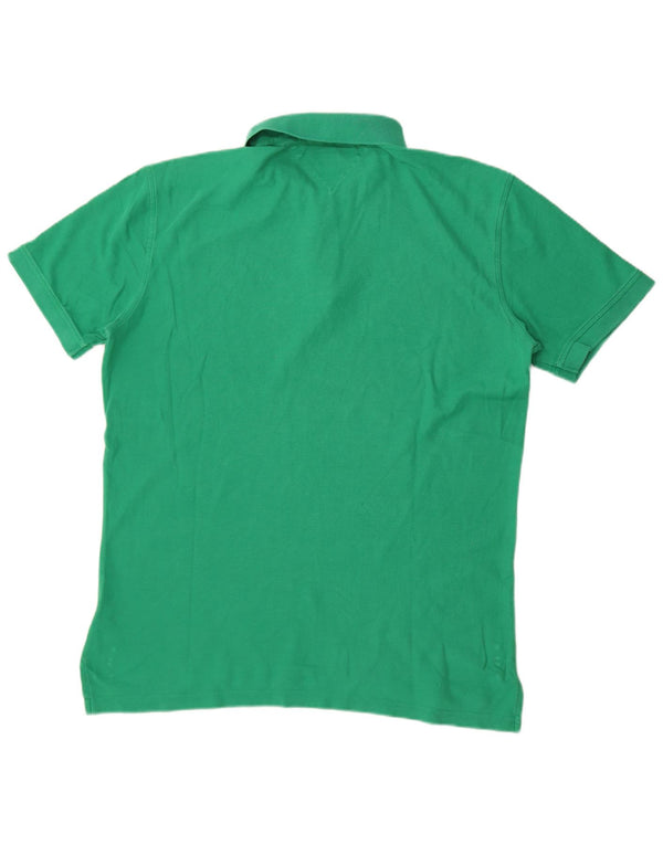 Tommy Hilfiger Mens Regular Fit Polo Shirt 2XL Green Cotton