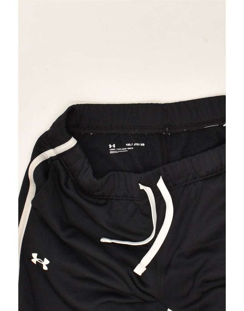 UNDER ARMOUR Boys Tracksuit Trousers Joggers 13-14 Years XL Black | Vintage Under Armour | Thrift | Second-Hand Under Armour | Used Clothing | Messina Hembry 