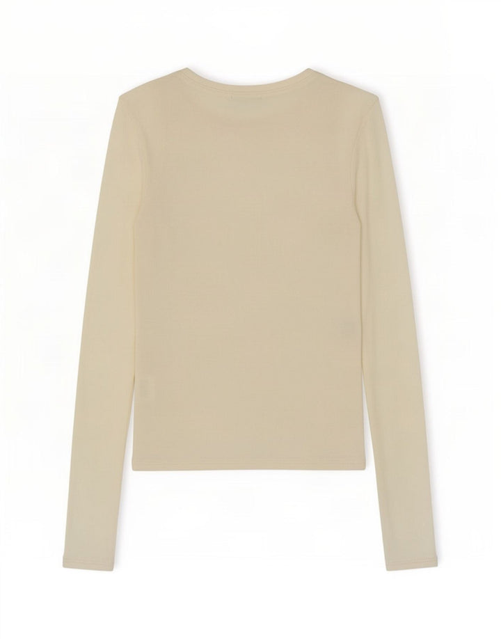 Zara Womens Top Long Sleeve UK 8 Small White Modal