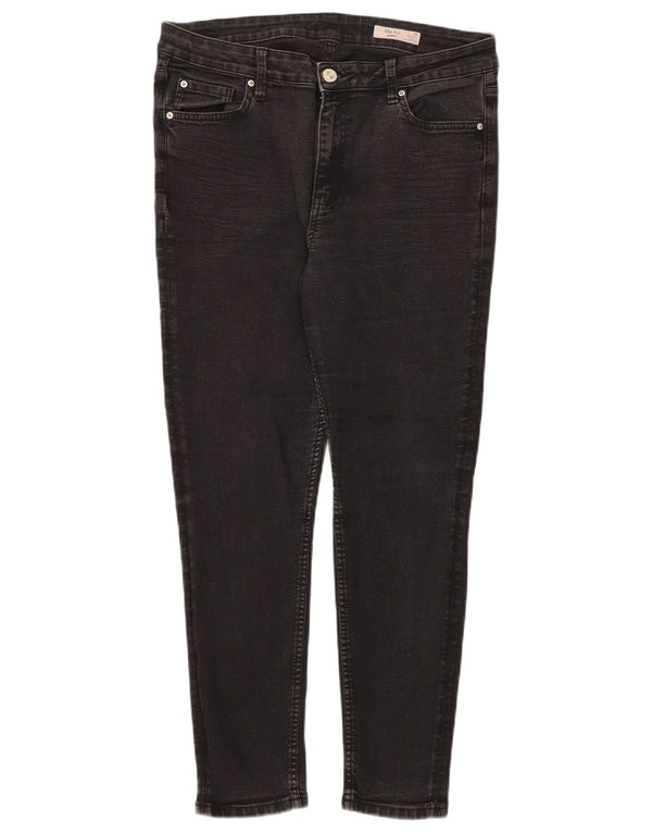 Marks & Spencer Womens The Ivy Skinny Jeans UK 16 Large W34 L28 Black