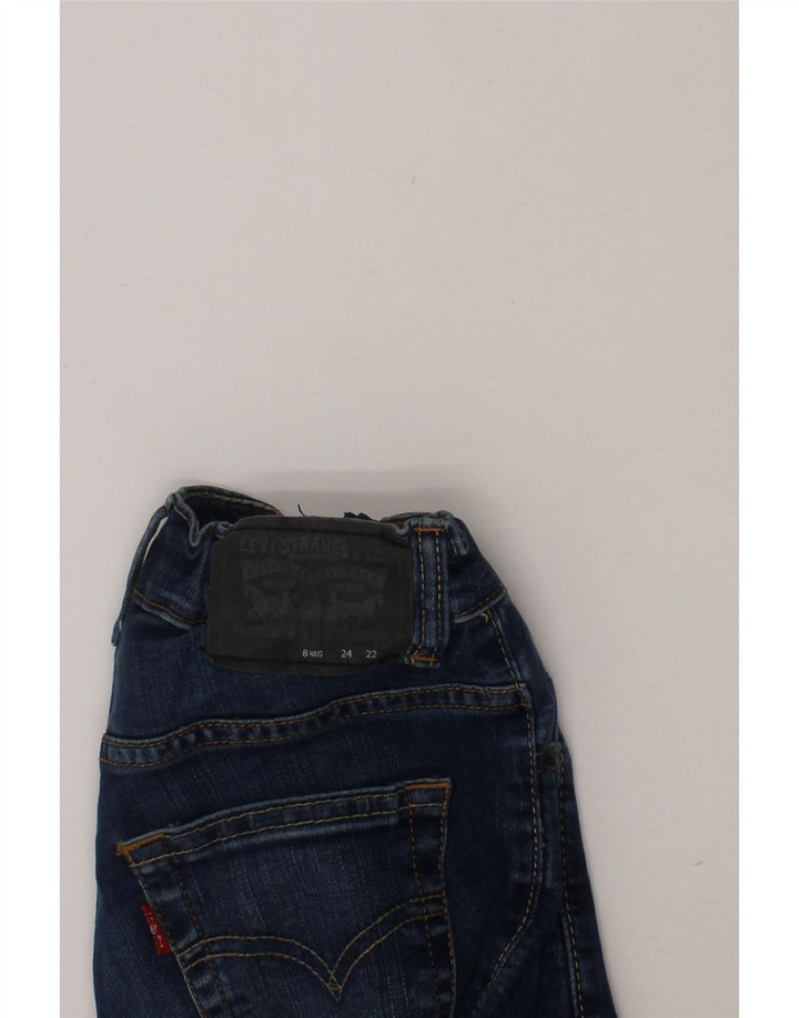 LEVI'S Boys Straight Jeans 7-8 Years W24 L22 Blue Cotton Vintage Levi's and Second-Hand Levi's from Messina Hembry 