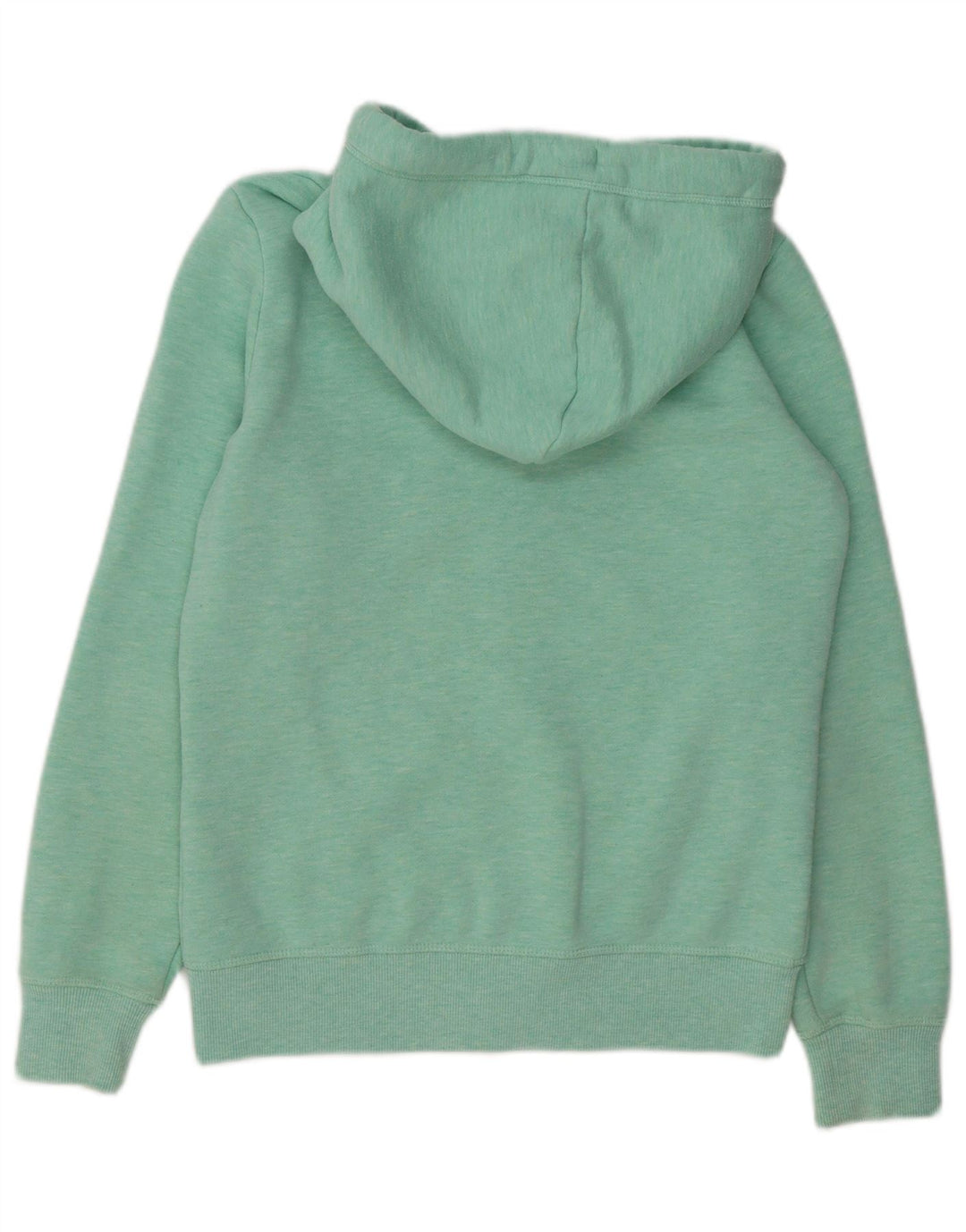 SUPERDRY Womens Zip Hoodie Sweater UK 12 Medium  Green Cotton