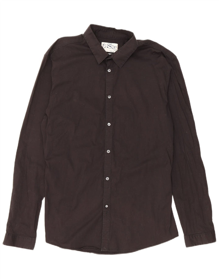Levi's Mens Slim Fit Shirt XL Black Cotton