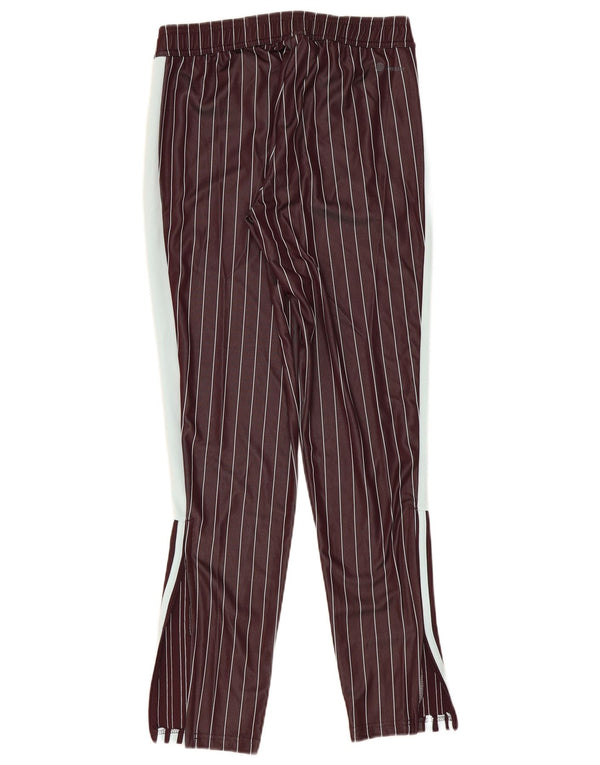 Adidas Womens Aeroready Tracksuit Trousers UK 8/10 Small Burgundy