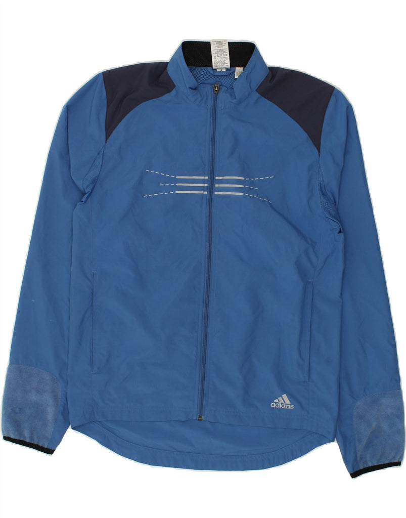 ADIDAS Mens Tracksuit Top Jacket Small Blue Polyester | Vintage Adidas | Thrift | Second-Hand Adidas | Used Clothing | Messina Hembry 