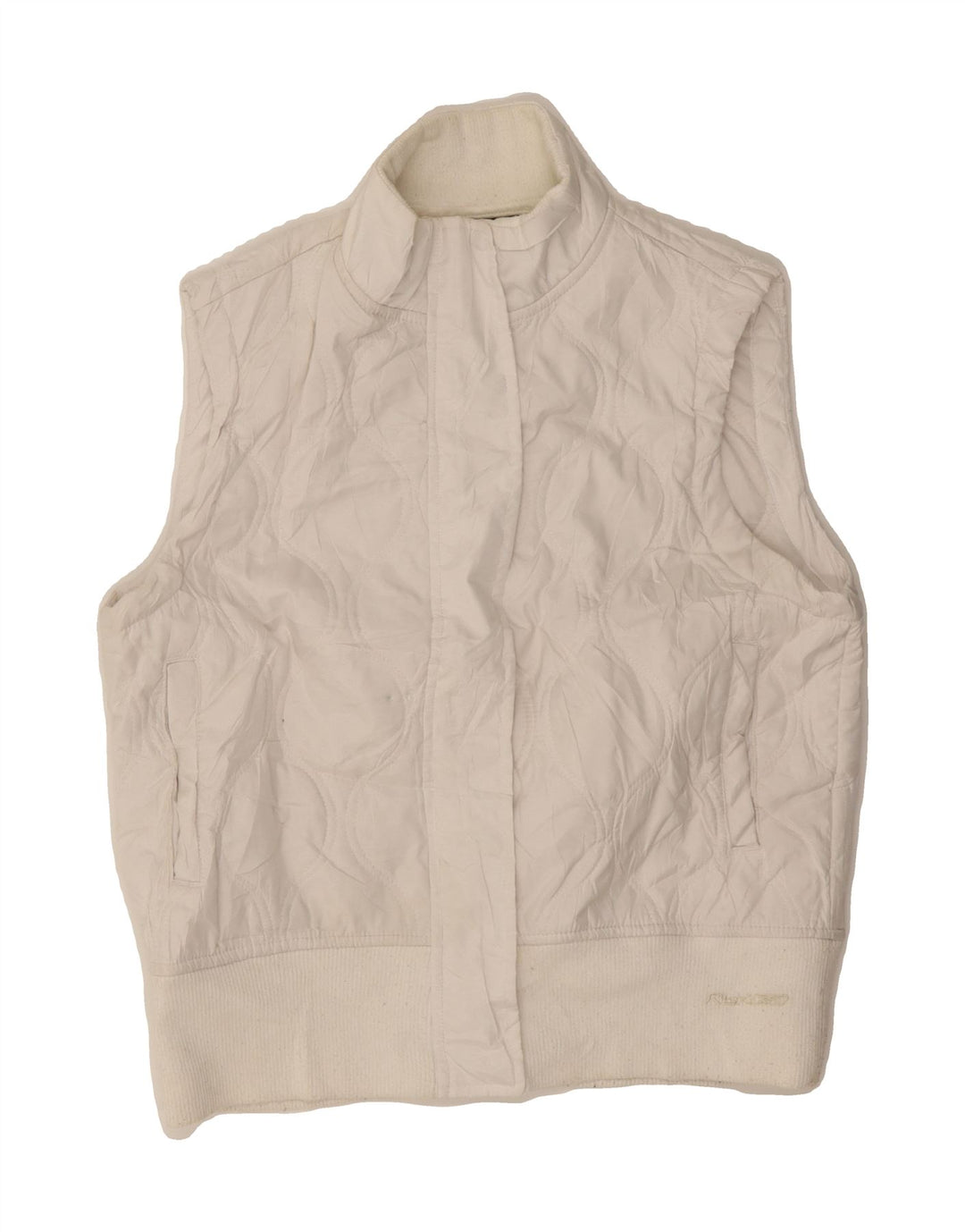 REEBOK Womens Gilet UK 16 Large White Polyester Vintage Reebok and Second-Hand Reebok from Messina Hembry 