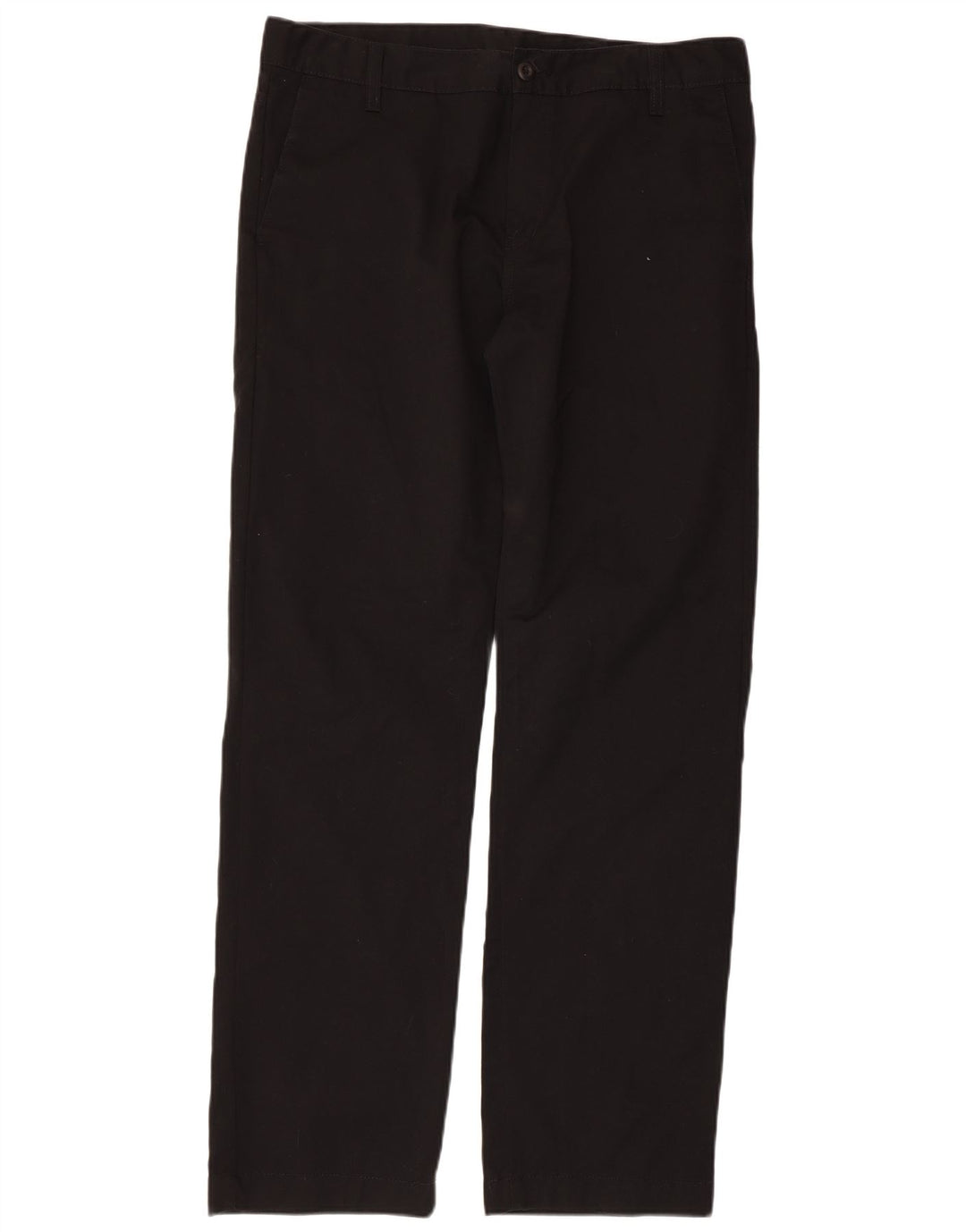 CARHARTT Mens Straight Chino Trousers W34 L32 Black Cotton