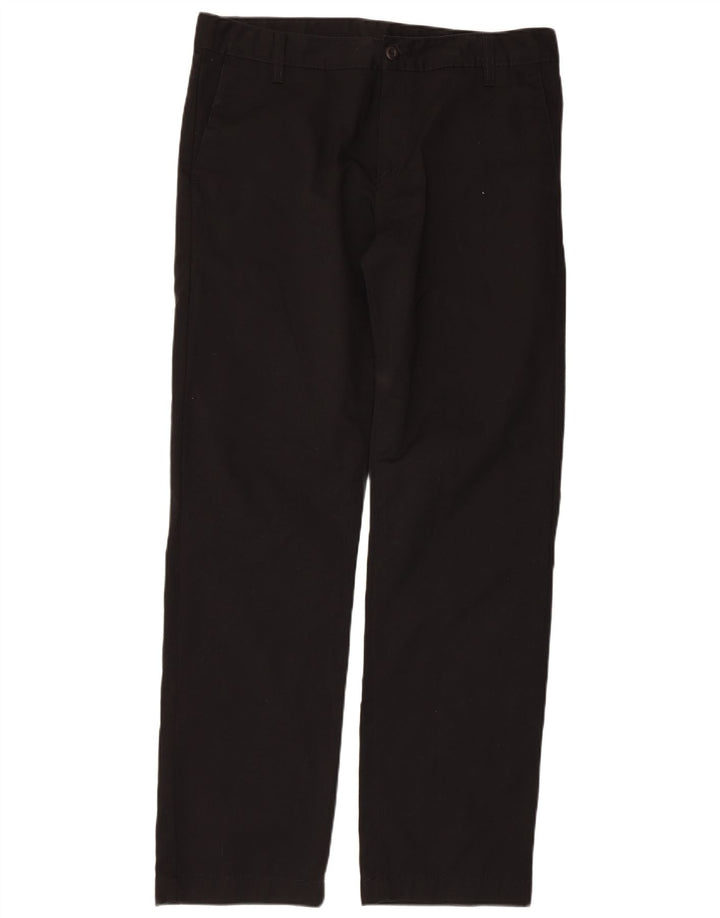 CARHARTT Mens Straight Chino Trousers W34 L32 Black Cotton