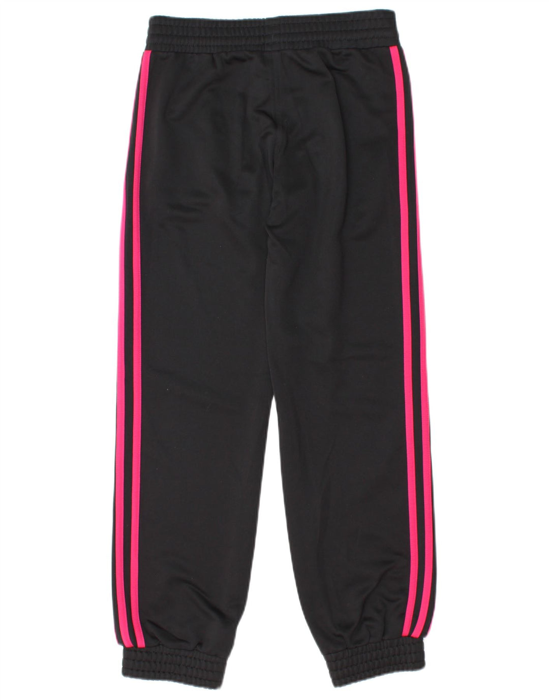 ADIDAS Girls Tracksuit Trousers Joggers 11-12 Years  Black Polyester