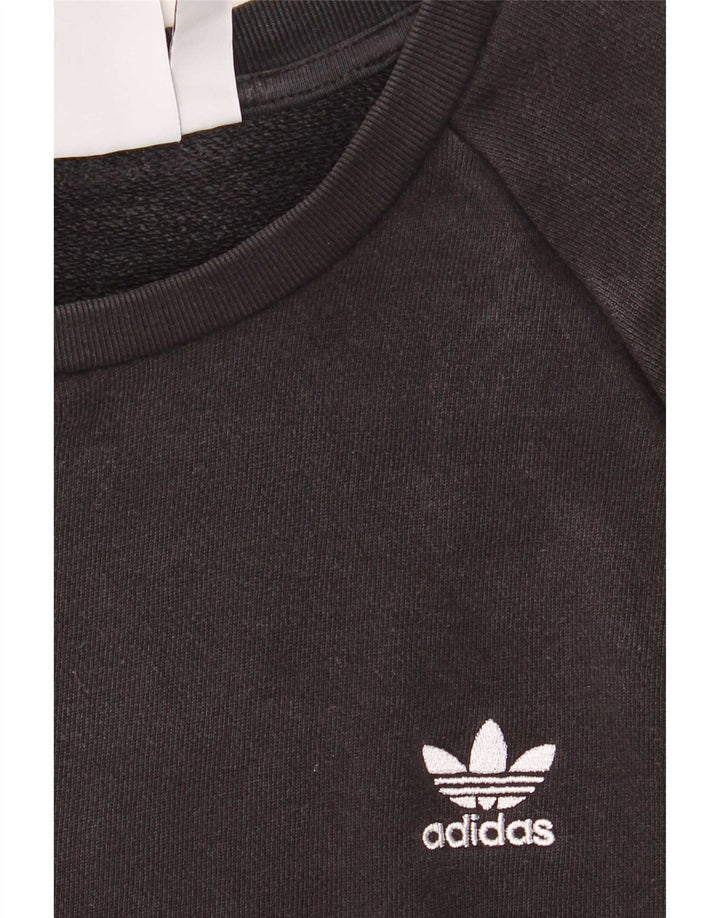 Adidas Mens Sweatshirt Jumper XL Black Cotton
