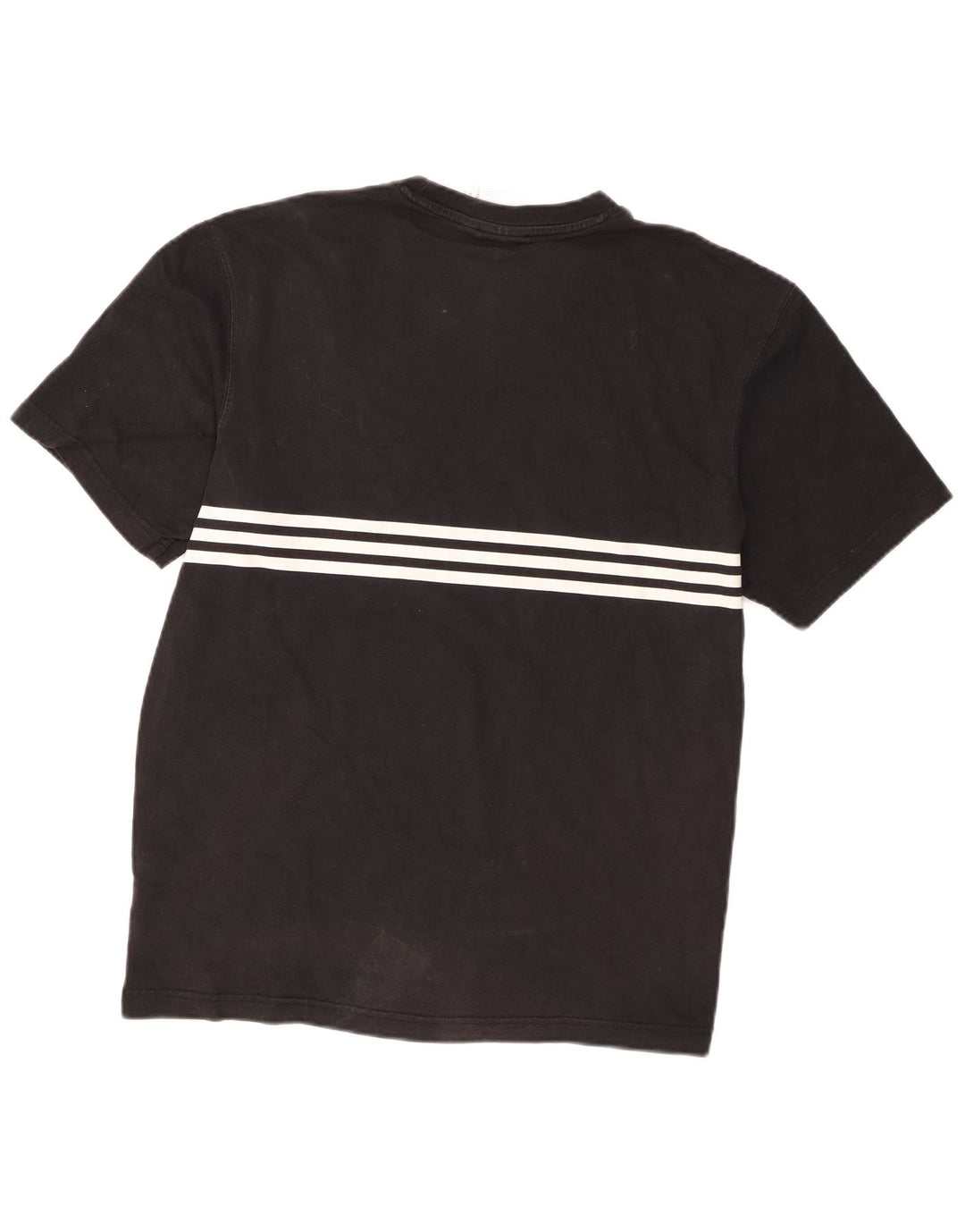 Adidas Mens Graphic T-Shirt Top Medium Black Cotton