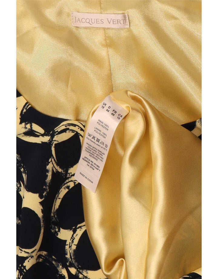 Jacques Vert Womens Abstract Pattern Shift Dress UK 18 XL Navy Blue