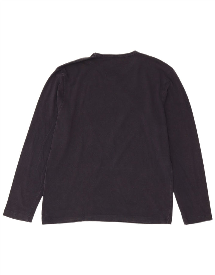 Calvin Klein Jeans Mens Top Long Sleeve Medium Navy Blue