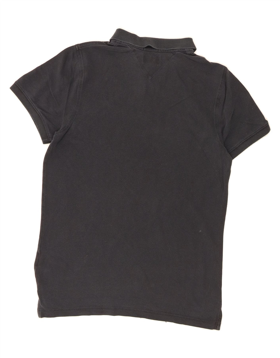 TOMMY HILFIGER Mens Slim Fit Polo Shirt Medium Black Cotton Vintage Tommy Hilfiger and Second-Hand Tommy Hilfiger from Messina Hembry 