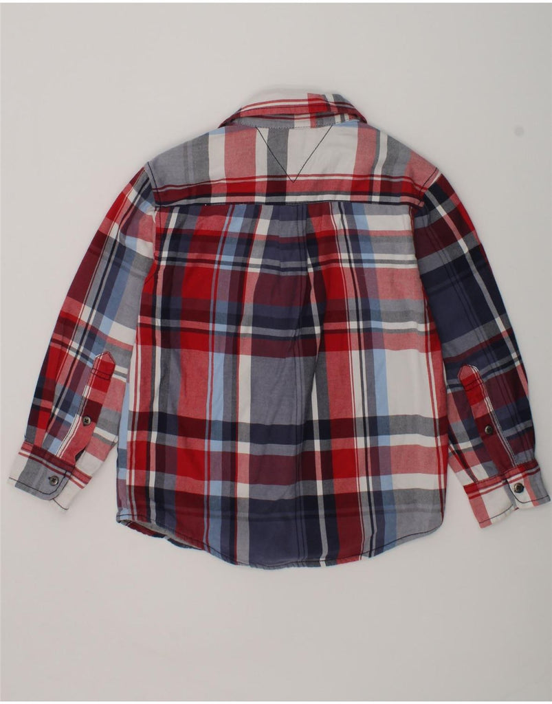 TOMMY HILFIGER Boys Shirt 4-5 Years XS Red Check Cotton | Vintage Tommy Hilfiger | Thrift | Second-Hand Tommy Hilfiger | Used Clothing | Messina Hembry 