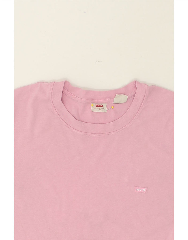 LEVI'S Womens T-Shirt Top UK 20 2XL Pink Cotton | Vintage Levi's | Thrift | Second-Hand Levi's | Used Clothing | Messina Hembry 