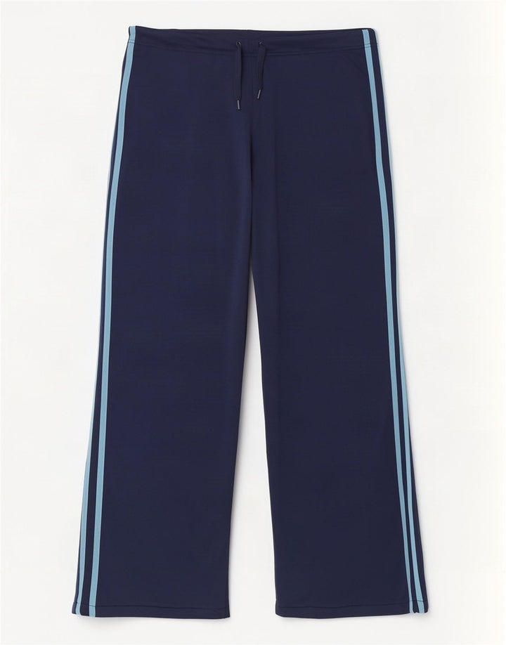 Adidas Womens Tracksuit Trousers UK 14 Medium Navy Blue Polyester