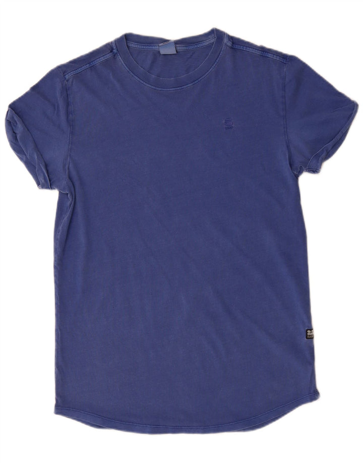 G-Star Mens T-Shirt Top Small Blue Cotton