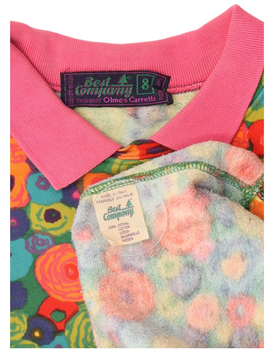 Best Company Womens Sweatshirt Jumper US 8 Medium Multicoloured Floral