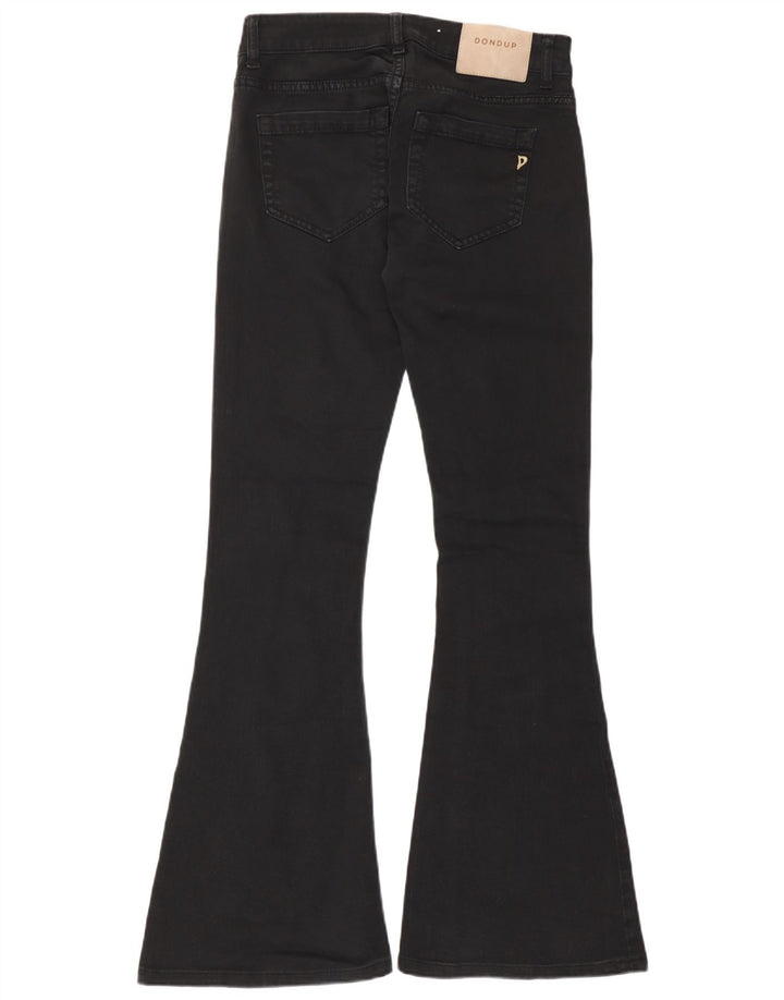 Dondup Womens Flared Jeans W26 L31 Black Cotton