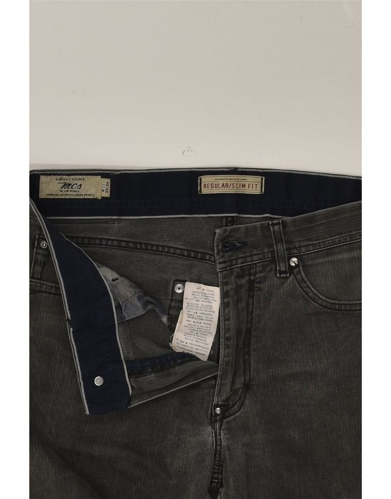 MARLBORO CLASSICS Mens Slim Fit Straight Jeans W33 L34 Grey Cotton | Vintage Marlboro Classics | Thrift | Second-Hand Marlboro Classics | Used Clothing | Messina Hembry 