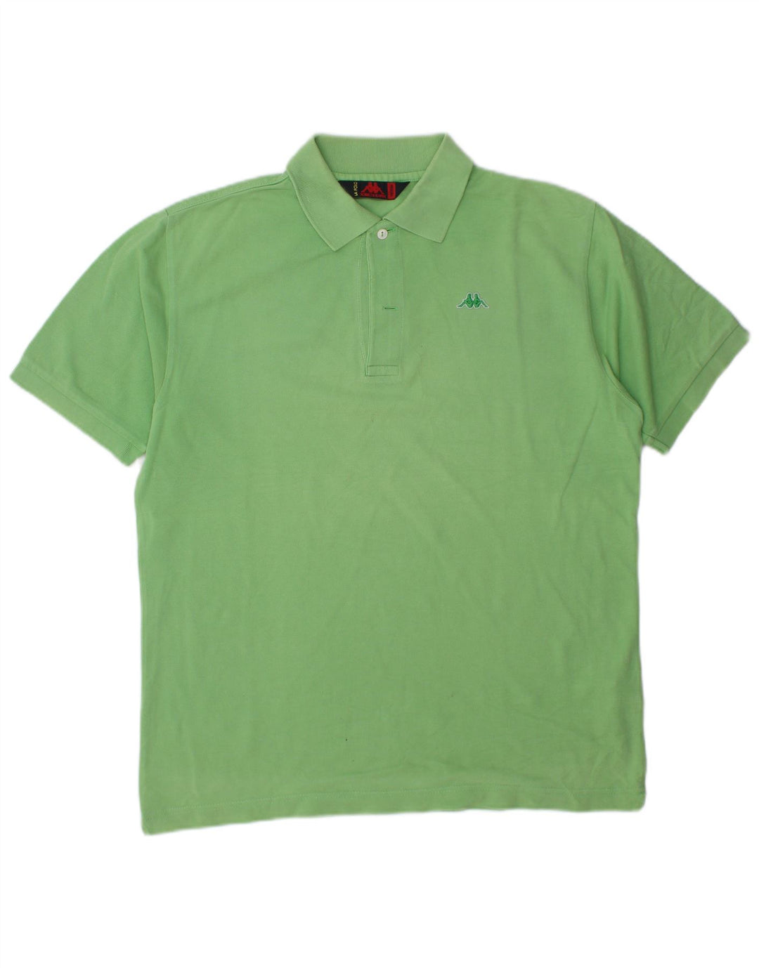 Kappa Mens Polo Shirt Medium Green Cotton