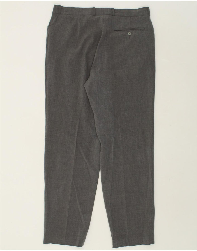 JULES Womens Tapered Suit Trousers IT 44 Medium W32 L32 Grey Polyester | Vintage Jules | Thrift | Second-Hand Jules | Used Clothing | Messina Hembry 