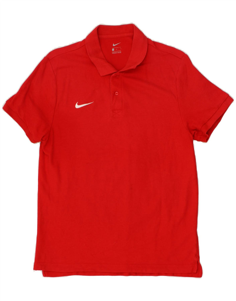 NIKE Mens Polo Shirt Large Red Cotton Vintage Nike and Second-Hand Nike from Messina Hembry 