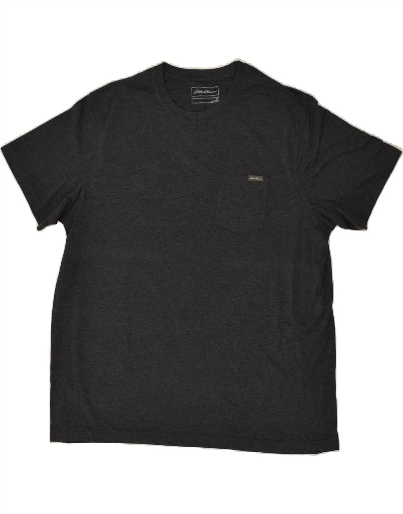 EDDIE BAUER Mens T-Shirt Top XL Grey Cotton | Vintage Eddie Bauer | Thrift | Second-Hand Eddie Bauer | Used Clothing | Messina Hembry 