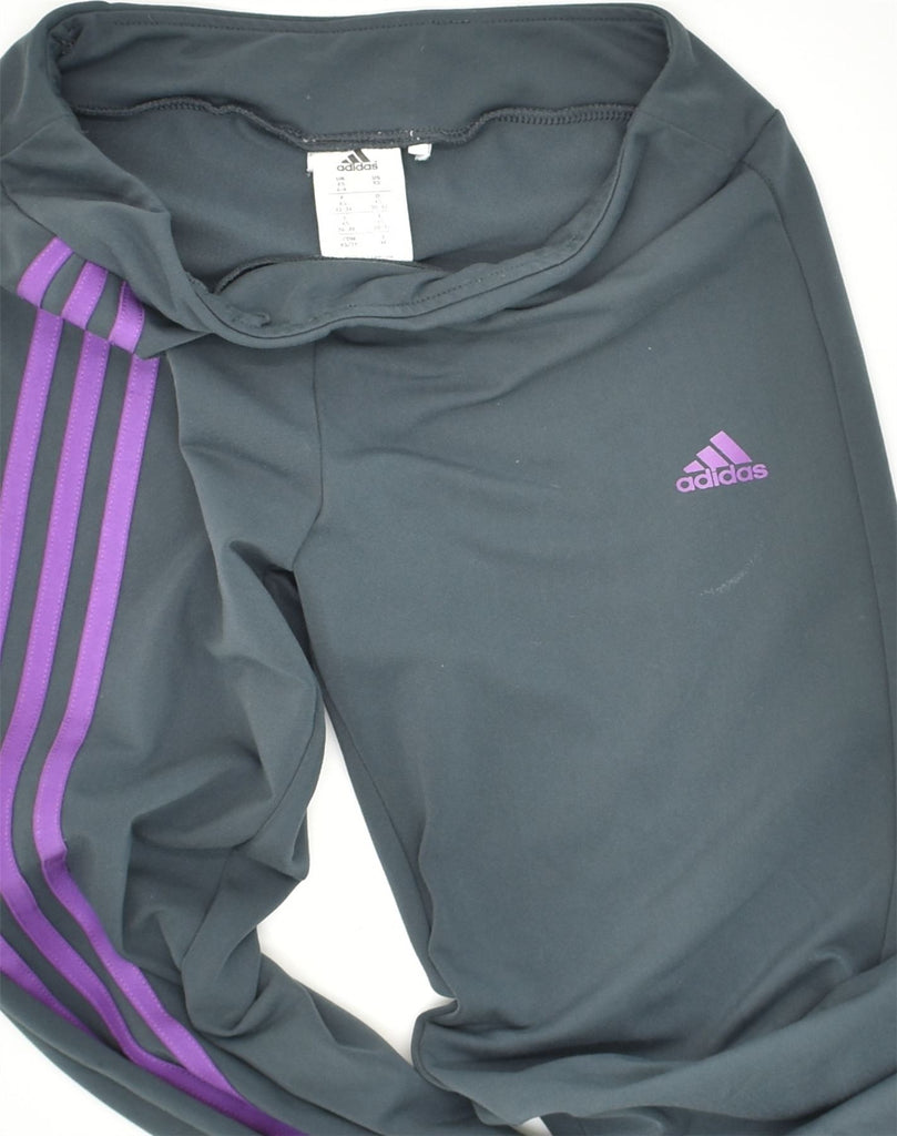 ADIDAS Womens Climalite Tracksuit Trousers Joggers UK 4/6 XS Grey | Vintage Adidas | Thrift | Second-Hand Adidas | Used Clothing | Messina Hembry 