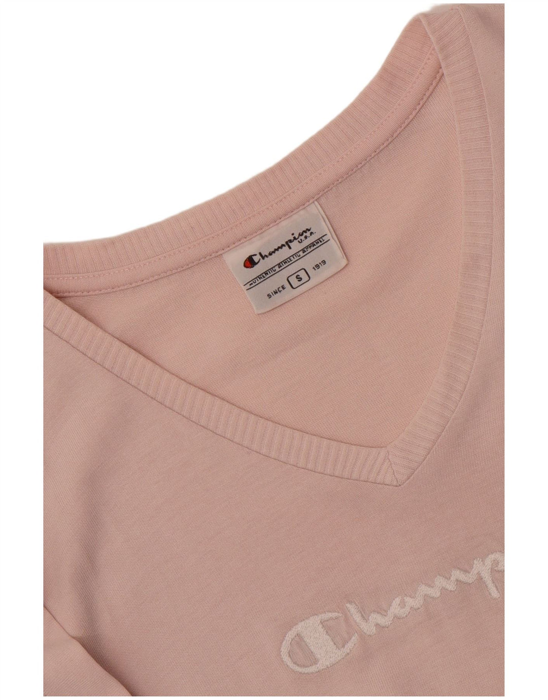 Champion Womens Graphic T-Shirt Top UK 10 Small Pink
