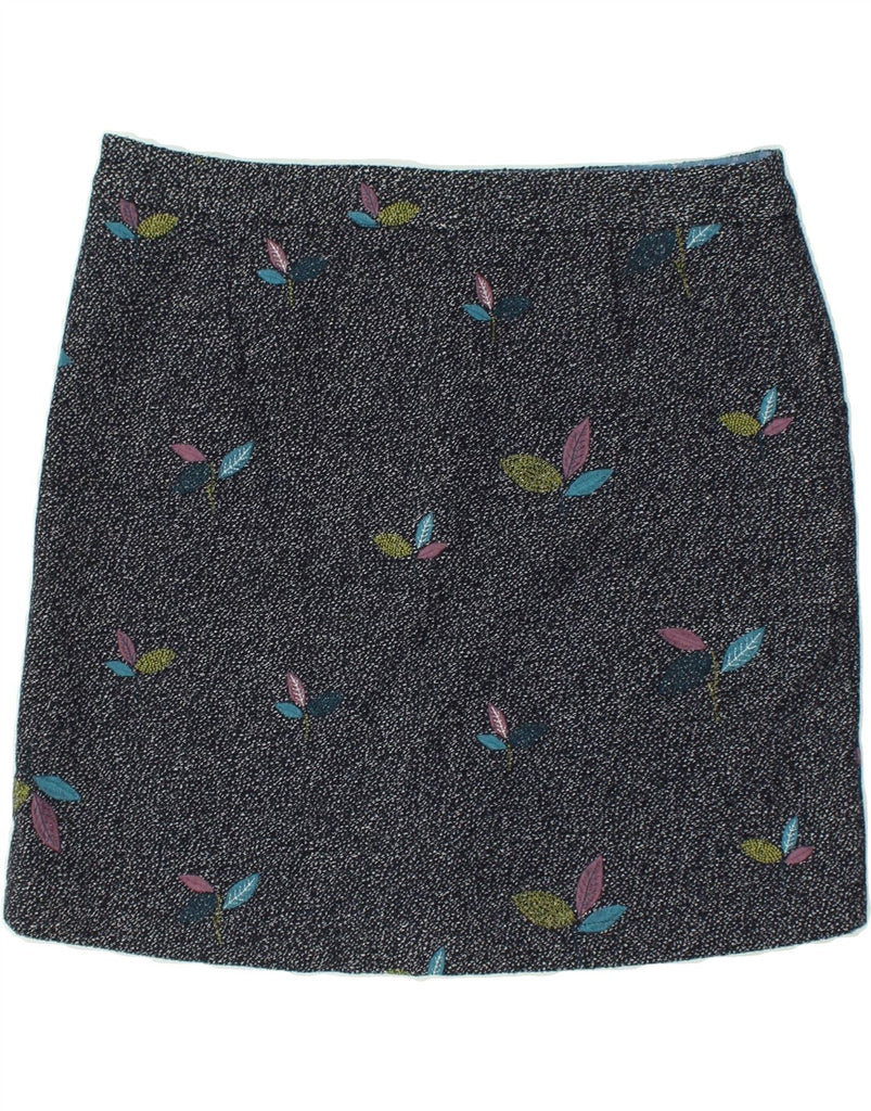 WHITE STUFF Womens Mini Skirt UK 16 Large W38  Navy Blue Flecked Flower | Vintage White Stuff | Thrift | Second-Hand White Stuff | Used Clothing | Messina Hembry 