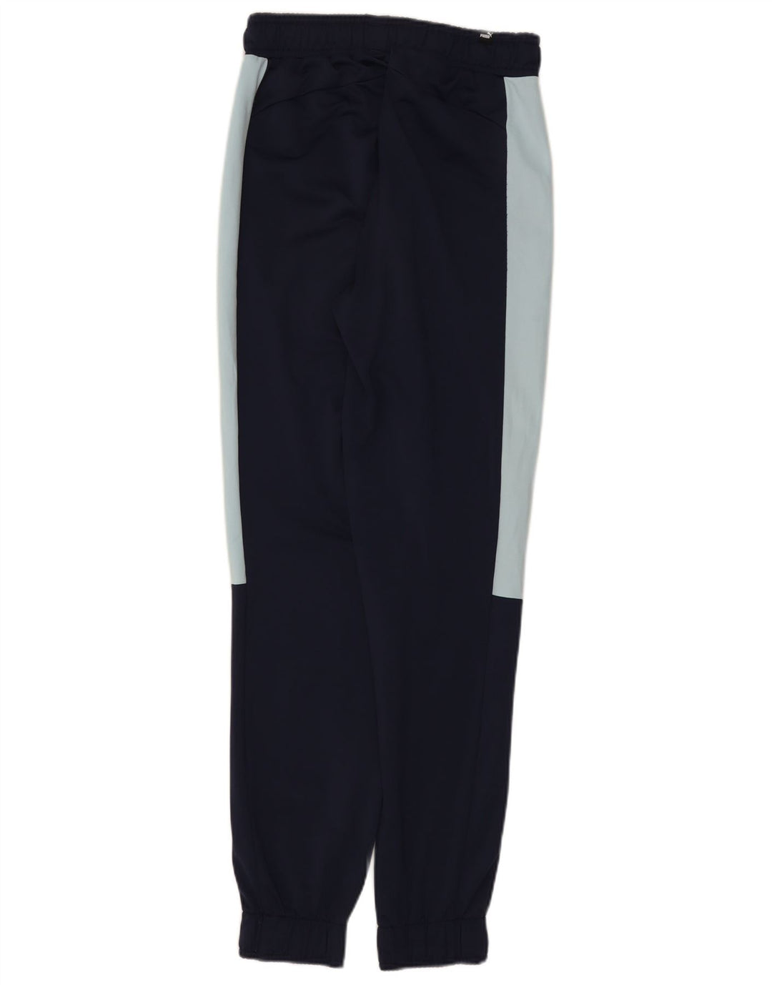 Puma Mens Tracksuit Trousers Joggers Small Navy Blue Colourblock Polyester