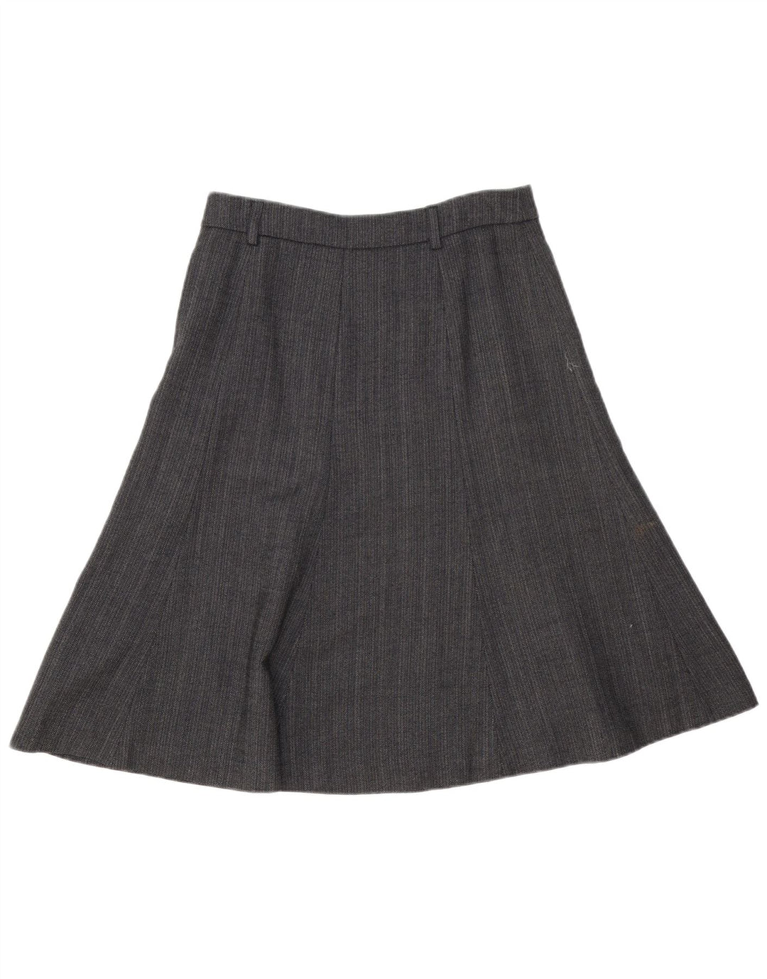 J. Crew Womens A-Line Skirt US 2 XS W28  Grey Herringbone Wool