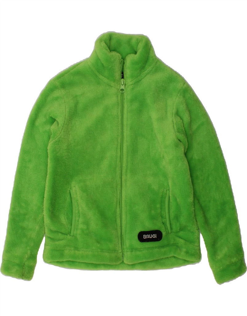 BRUGI Boys Fleece Jacket 4-5 Years Green Polyester | Vintage Brugi | Thrift | Second-Hand Brugi | Used Clothing | Messina Hembry 