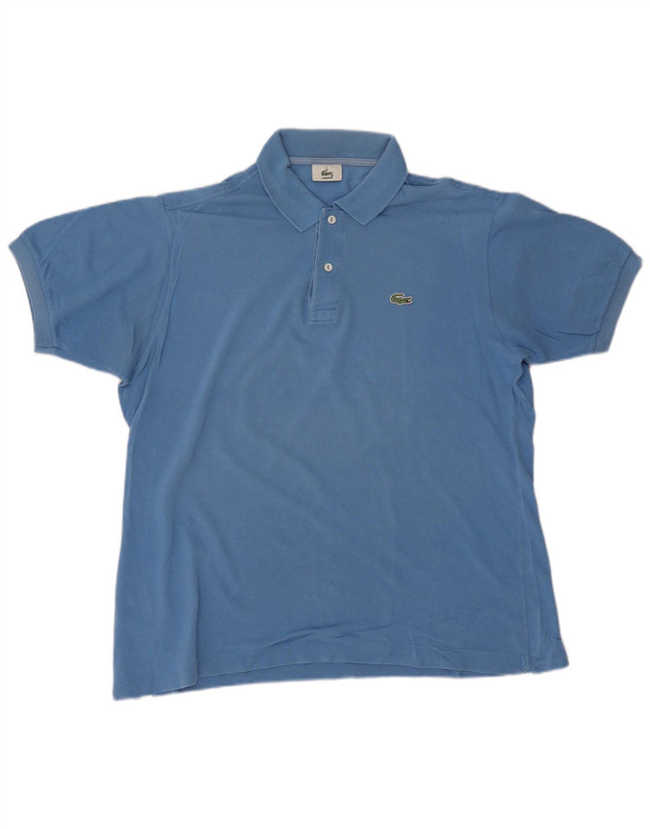 Lacoste Mens Polo Shirt Size 5 Large Blue Cotton
