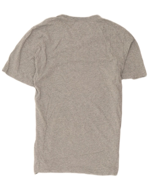 Nike Womens T-Shirt Top UK 14 Medium Grey Cotton