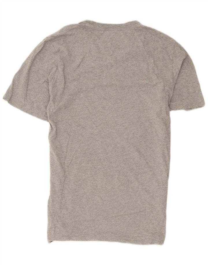 Nike Womens T-Shirt Top UK 14 Medium Grey Cotton