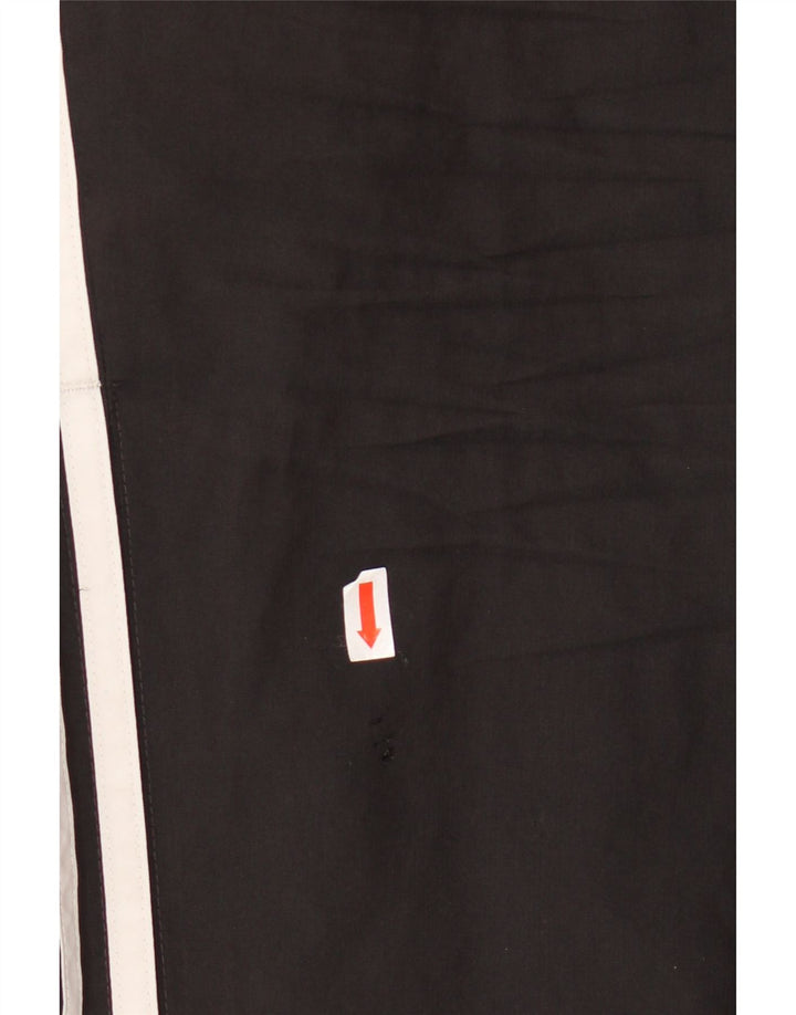 ADIDAS Mens Graphic Tracksuit Trousers Joggers Large Black Polyester