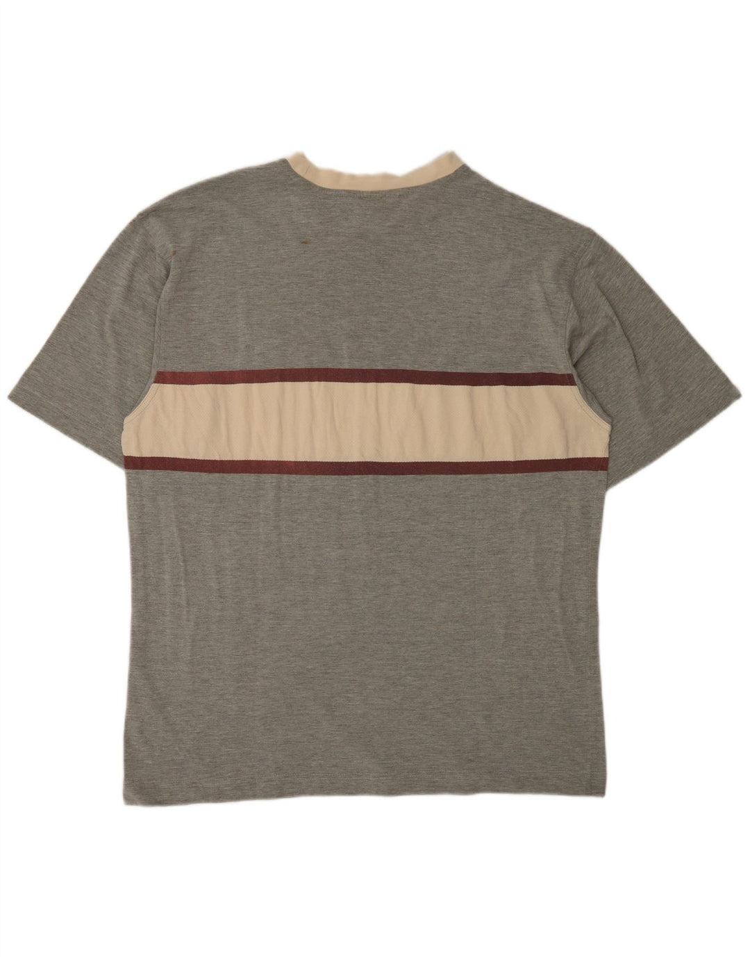 Puma Mens T-Shirt Top Medium Grey Colourblock Cotton