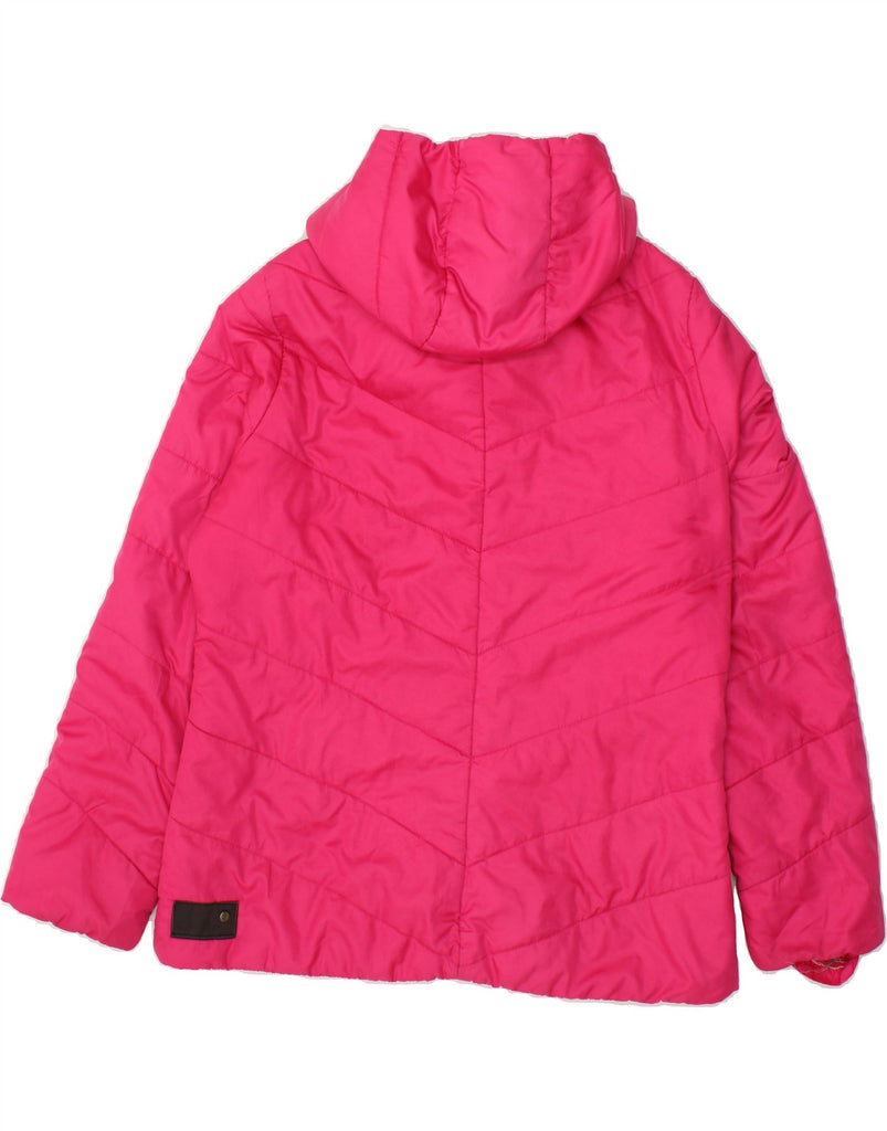 PUMA Womens Hooded Padded Jacket UK 16 Large Pink Vintage Puma and Second-Hand Puma from Messina Hembry 